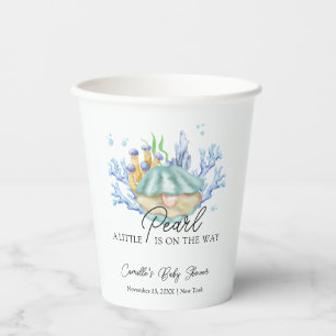 Summer Ocean Pearl Under Sea Baby Shower Pappbecher