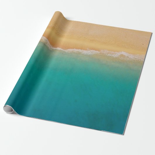 Summer Ocean Sandy Tropical Beach Geschenkpapier (Ungerollt)