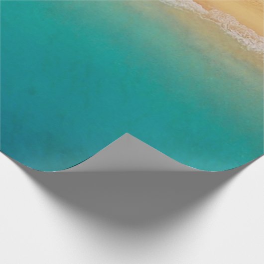 Summer Ocean Sandy Tropical Beach Geschenkpapier (Ecke)