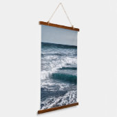 Summer Ocean Waves Wandteppich Mit Holzrahmen (Gewinkelt)