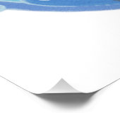 Summer Ocean Whale Turtle & Lighthouse Poster (Ecke)