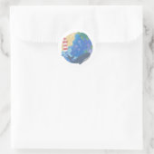 Summer Ocean Whale Turtle & Lighthouse Runder Aufkleber (Tasche)