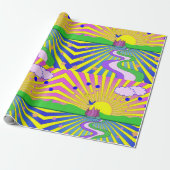 Summer of Liebe Psychedelic Sixties Sunburst   Geschenkpapier (Ungerollt)