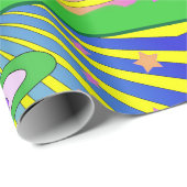 Summer of Liebe Psychedelic Sixties Sunburst   Geschenkpapier (Rolleneckpunkt)