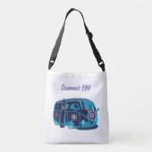 Summer Om Hippie Van Cross Body Bag Tragetaschen Mit Langen Trägern (Rückseite)