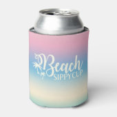 Summer Ombre Funny Niedlich Beach Sippy Cup Dosenkühler (Kanne Vorderseite)
