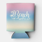 Summer Ombre Funny Niedlich Beach Sippy Cup Dosenkühler (Vorderseite)
