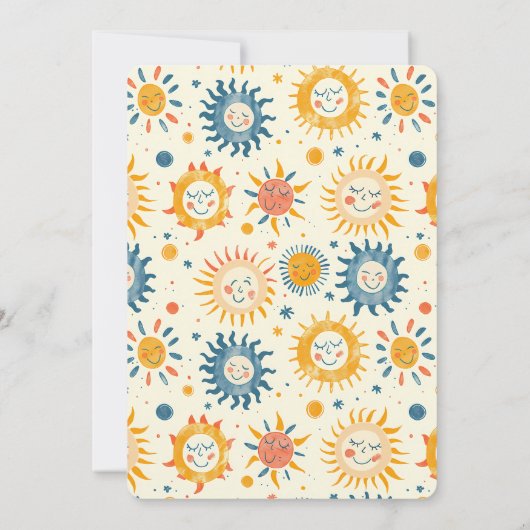 Summer Open House Sunshine Einladung (Rückseite)