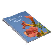 Summer Orange Blume Personalisiert Notebook Notizblock (Rechte Seite)