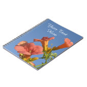 Summer Orange Blume Personalisiert Notebook Notizblock (Linke Seite)