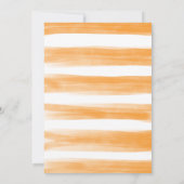 Summer Orange Citrus Botanische Gründusche Dankeskarte (Rückseite)