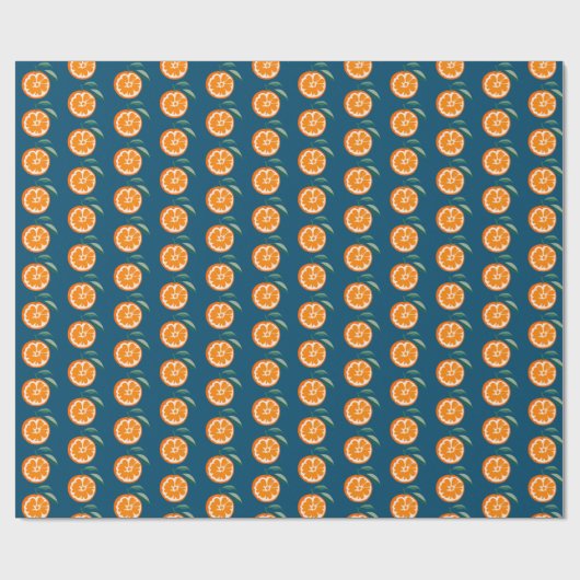 Summer Orange Citrus Geschenkpapier (Flach)