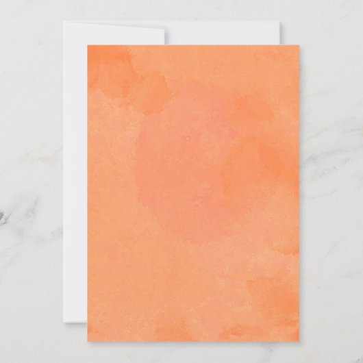 Summer Orange Citrus Greenerenery Baby Shower by M Einladung (Rückseite)