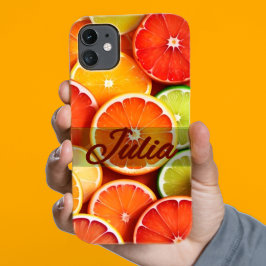 Summer Orange Citrus Stilvolle Personalisierte Bez Case-Mate iPhone Hülle
