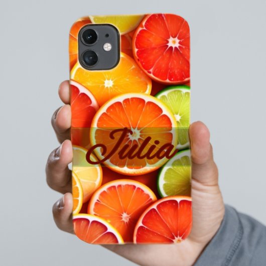 Summer Orange Citrus Stilvolle Personalisierte Bez Case-Mate iPhone Hülle