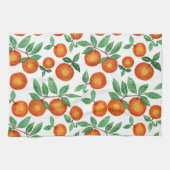 Summer Orange Citrus Wasserfarbe Fruchtmuster Geschirrtuch (Horizontal)