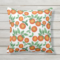 Summer Orange Citrus Wasserfarbe Fruchtmuster