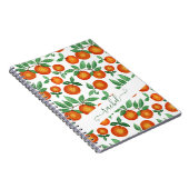Summer Orange Citrus Wasserfarbe Fruchtmuster Notizblock (Rechte Seite)