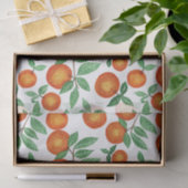 Summer Orange Citrus Wasserfarbe Fruchtmuster Seidenpapier (Geschenk)