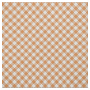 Summer Orange Country Hütte Gingham Stripes Stoff