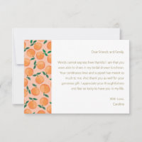 Summer Orange Frucht Brautparty Custom Message