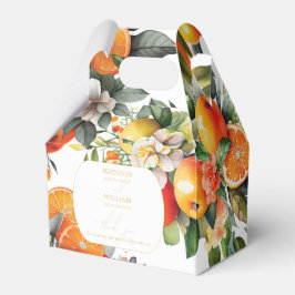 Summer Orange Fruit Wedding Personalisiert Danke Geschenkschachtel