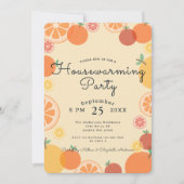 Summer Orange House Erwärmung Party Einladung (Vorderseite)