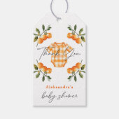 Summer Orange Niedlich Bodysuit Danke Geschenkanhänger (Vorderseite)