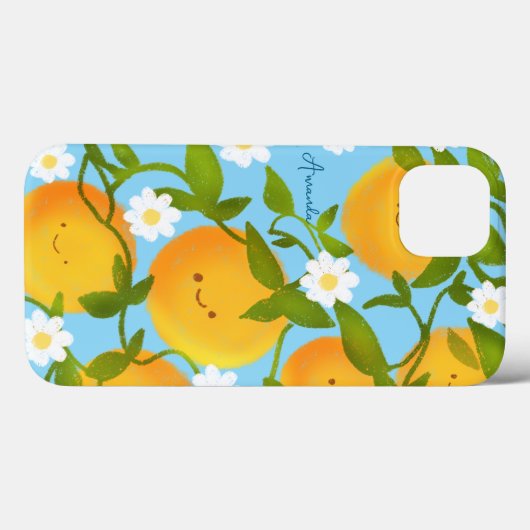 Summer Orange Tree Garden Case-Mate iPhone Hülle (Rückseite (Horizontal))