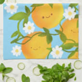 Summer Orange Tree Garden Geschirrtuch (Gefaltet)