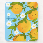 Summer Orange Tree Garden Mousepad (Vorne)