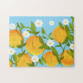 Summer Orange Tree Garden Puzzle (Horizontal)