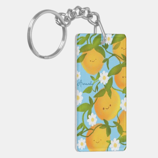 Summer Orange Tree Garden Schlüsselanhänger (Vorderseite links)