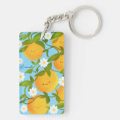 Summer Orange Tree Garden Schlüsselanhänger (Rückseite)
