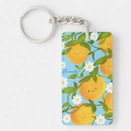 Summer Orange Tree Garden Schlüsselanhänger