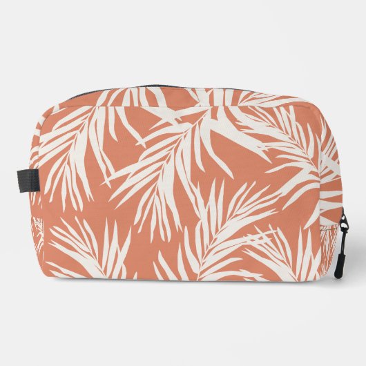 Summer Orange Tropical Leaves Beach Home Decor Waschbeutel (Vorderseite)