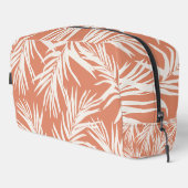 Summer Orange Tropical Leaves  Beach Home Decor Waschbeutel (Rechte Ecke)