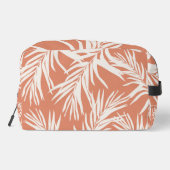 Summer Orange Tropical Leaves Beach Home Decor Waschbeutel (Rückseite)