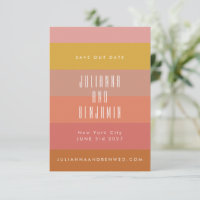 Summer Orange Yellow Stripes Modern geometrisch