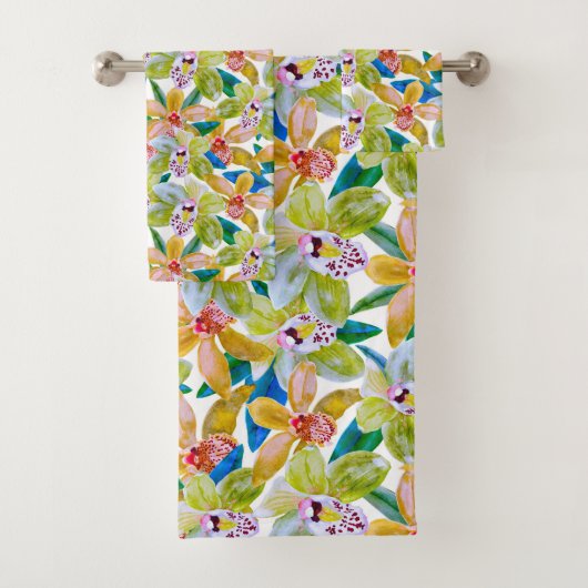 Summer Orchid Badhandtuch Set (Insitu)