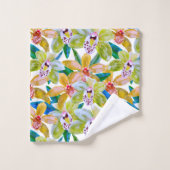 Summer Orchid Badhandtuch Set (Waschlappen)