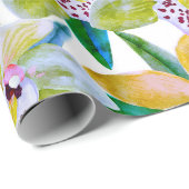 Summer Orchid Geschenkpapier (Rolleneckpunkt)