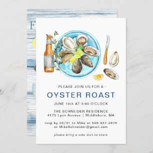 Summer Oyster Roast   Meeresfrüchte-Backkost Einladung