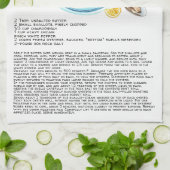 Summer Oyster Roast | Recipe Heirloom Teetuch Geschirrtuch (Gefaltet)