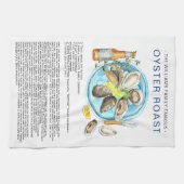 Summer Oyster Roast | Recipe Heirloom Teetuch Geschirrtuch (Horizontal)