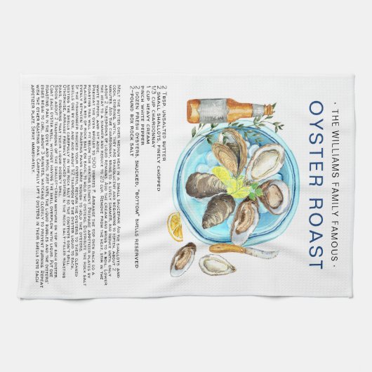 Summer Oyster Roast | Recipe Heirloom Teetuch Geschirrtuch