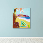 Summer Painting - überzogene Canvas Art Print Leinwanddruck (Insitu (Holzboden))