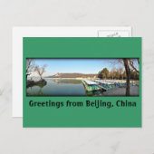 Summer Palace Boote Postkarte (Vorne/Hinten)