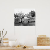 Summer Palace Bridge B&W Poster (Küche)