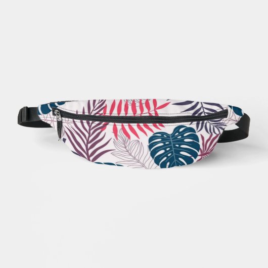 Summer palm layout rainforest leaf motif beach bauchtasche (Vorderseite)
